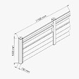 MON MARCHE DECO - Kit Clôture PRO PVC Blanc H. 120 cm x L. 11.30 m - 2 Lisses + 3 Soubassements - vignette