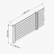 MON MARCHE DECO - Kit Clôture PRO PVC Blanc H. 120 cm x L. 11.30 m - 10 Lisses claire-voie - vignette