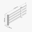 MON MARCHE DECO - Kit Clôture PRO PVC Blanc H. 120 cm x L. 11.30 m - 4 Lisses - vignette