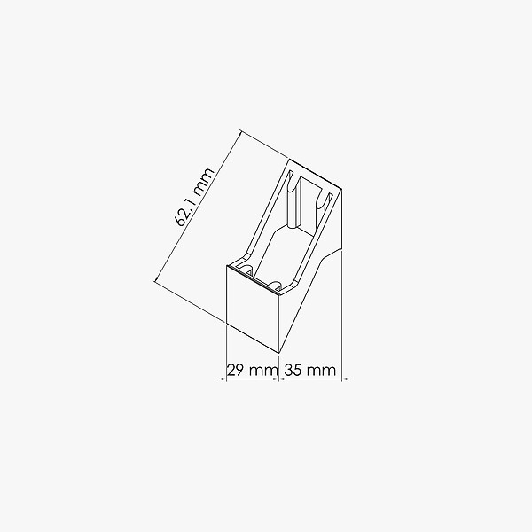 MON MARCHE DECO - Séparateur pour Lisse Claire-Voie - Clôture PRO & SLIM - large