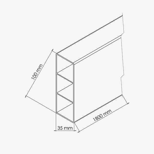 MON MARCHE DECO - Lisse Droite - Clôture PRO & SLIM - large