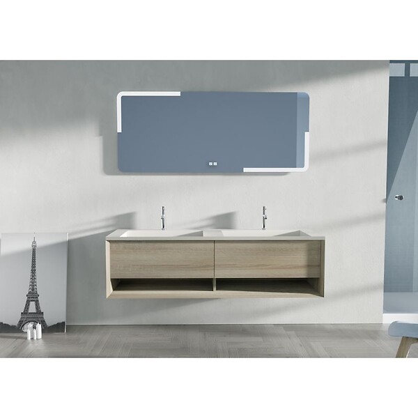 DISTRIBAIN - Meuble de salle de bain Portofino 1600 Scandinave - large