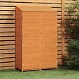 VIDAXL - vidaXL Remise de jardin Marron 102x52x174,5 cm Bois de sapin solide - vignette
