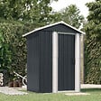 VIDAXL - vidaXL Abri de jardin Anthracite 126x97,5x177 cm Acier galvanisé - vignette
