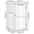 VIDAXL - vidaXL Abri à outils de jardin marron 88x89x161 cm acier galvanisé - vignette