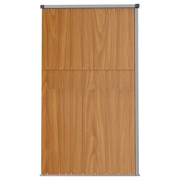 VIDAXL - vidaXL Abri à outils de jardin marron 161x89x161 cm acier galvanisé - large