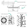 HANSGROHE - Colonne douche thermostatique Ecostat Square Douche de tête PulsifyS Flexible Designflex Douchette Pulsify bronze - vignette