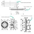HANSGROHE - Colonne douche thermostatique Ecostat Square Douche tête PulsifyS Flexible Designflex Douchette Raindance SelectS bronze - vignette