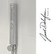 JACOB DELAFON - Pommeau de douche Shift+ carré 2 jets chromé + flexible - vignette
