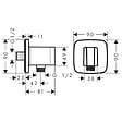 HANSGROHE - Support de douchette FixFit Q Bronze brossé - vignette