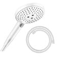 HANSGROHE - Pommeau de douche Raindance Select S EcoSmart 120 3 jets + flexible Designflex 160 cm blanc mat - vignette