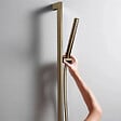 HANSGROHE - Ensemble barre de douche Unica S Puro + Flexible + Pommeau de douche Pulsify S Bronze Brossé - vignette