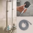 HANSGROHE - Barre de douche PMR Unica 110 avec poignée à gauche Chromé + Pommeau de douche Pulsify 3 jets + flexible Metaflex 160cm - vignette