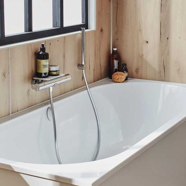 JACOB DELAFON - Pommeau de douche Shift+ rond 2 jets chromé - large
