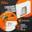 WARMTECH - Radiateur inertie céramique 1000 W - IP24 - Fil pilote 6 ordres - vignette