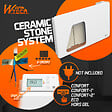 WARM TECH - Radiateur inertie céramique 1500 W - IP24 - Fil pilote 6 ordres. - vignette