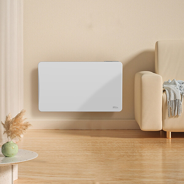 WARM TECH - Radiateur inertie céramique 1500 W - IP24 - Fil pilote 6 ordres. - large