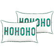 BELIANI - Lot de 2 coussins décoratifs JOYCANDY Coton 30 x 50 cm Blanc Motif de Noël - vignette
