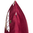 BELIANI - Lot de 2 coussins décoratifs GOLDSPRUCE Velours 45 x 45 cm Rouge Motif de Noël - vignette