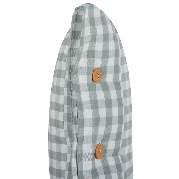 BELIANI - Lot de 2 coussins décoratifs TALYA 45 x 45 cm Vert menthe À carreaux - large