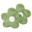BELIANI - Lot de 2 coussins décoratifs SORREL Coton 30 x 30 cm Vert Fleur - vignette