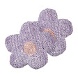 BELIANI - Lot de 2 coussins décoratifs SORREL Coton 30 x 30 cm Violet Fleur - vignette