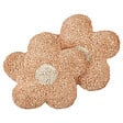 BELIANI - Lot de 2 coussins décoratifs SORREL Coton 30 x 30 cm Rose pêche Fleur - vignette