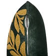 BELIANI - Lot de 2 coussins décoratifs MISTLETOE Velours 45 x 45 cm Vert Doré Motif de plante - vignette
