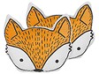 BELIANI - Lot de 2 coussins décoratifs VADODARA Coton 50 x 40 cm Orange Renard - vignette
