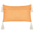 BELIANI - Lot de 2 coussins décoratifs LITHOPS Velours 30 x 50 cm Orange Motif de Noël - vignette
