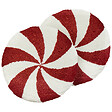 BELIANI - Lot de 2 coussins décoratifs SWIRL CANDY Bouclé 40 x 40 cm Rouge - vignette