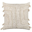 BELIANI - Lot de 2 coussins décoratifs PLEIONE Coton 45 x 45 cm Beige clair Motif géométrique - vignette