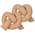 BELIANI - Lot de 2 coussins décoratifs GLADIOLUS Bouclé 172 x 14 cm Marron clair Unicolore - vignette