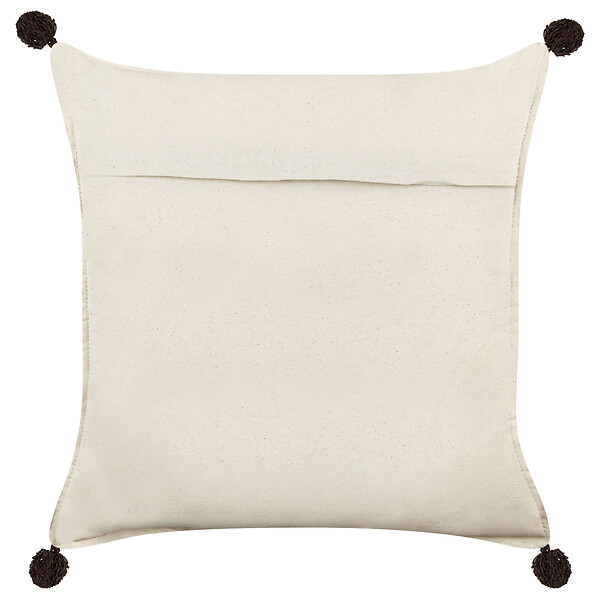 BELIANI - Lot de 2 coussins décoratifs FUSSEL Coton 45 x 45 cm Beige clair - large