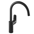JACOB DELAFON - Robinet cuisine July+ col de cygne et orientable noir mat - vignette