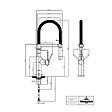 VILLEROY ET BOCH - Robinet cuisine semi-pro  Steel expert 2.0 noir mat - vignette