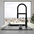 VILLEROY ET BOCH - Robinet cuisine semi-pro  Steel expert 2.0 noir mat - vignette