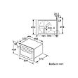 BOSCH - micro-ondes gril encastrable 44l 900w inox - cma583ms0 - vignette