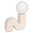 ATMOSPHERA - Lampe à poser champignon secteur Sibil beige H33,5cm - vignette