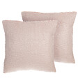 BELIANI - Lot de 2 coussins décoratifs PEONY 45 x 45 cm Rose Unicolore - vignette