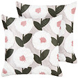 BELIANI - Lot de 2 coussins décoratifs KUNRI Coton 45 x 45 cm Multicolore Motif floral - vignette