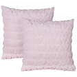 BELIANI - Lot de 2 coussins décoratifs ASTRANTIA 45 x 45 cm Rose - vignette