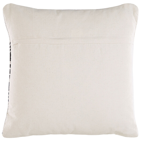 BELIANI - Lot de 2 coussins décoratifs SALIZAR Coton 45 x 45 cm Noir Motif géométrique - large