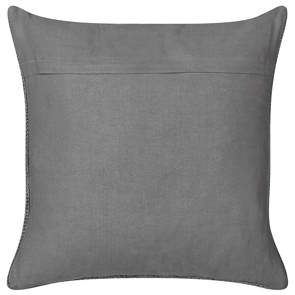 BELIANI - Lot de 2 coussins décoratifs CONSTYLIS Coton 45 x 45 cm Gris foncé Unicolore - large