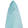BELIANI - Lot de 2 coussins décoratifs ALLIUM Velours 45 x 45 cm Bleu À rayure - vignette