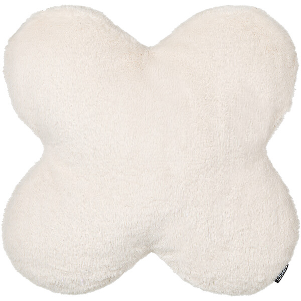 BELIANI - Lot de 2 coussins décoratifs ACHILLEA Fourrure synthétique 54 x 54 cm Beige Unicolore - large