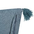 BELIANI - Lot de 2 coussins décoratifs RIBES Velours 45 x 45 cm Bleu foncé Motif floral - vignette