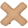 BELIANI - Lot de 2 coussins décoratifs HESPERIS Bouclé Marron clair Unicolore - vignette