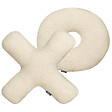 BELIANI - Lot de 2 coussins décoratifs HESPERIS Bouclé Beige Unicolore - vignette
