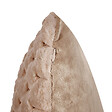 BELIANI - Lot de 2 coussins décoratifs PURSLANE Fourrure synthétique 43 x 43 cm Beige sable Motif géométrique - vignette